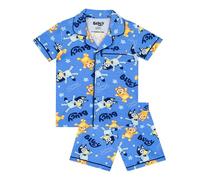 Bluey Pijama Pijamas Niño Verano | Pijama Niño De Bingo | Set De Pijamas Chulos | Azul | 9-10 Años
