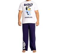 Bluey Pijama Set De Pijama Hombre | Pijamas Hombre Verano De Algodón para Papá | Azul S