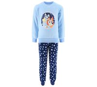 Bluey Pijamas para Niños, 2 Piezas Camiseta y Pantalon Largo Terciopelo para Niña, Pijama Polar Suave, Talla 6 Años | Azul
