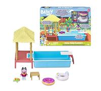 Bluey - Playset Pool Time, Piscina, Set de Juguete Completo con 1 Mini Figura Accesorios, Ideal para completar la casa, niños y niñas Desde 3 años, Famosa (BLY22000)