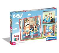 Clementoni - 3 puzzles 48 piezas - Bluey