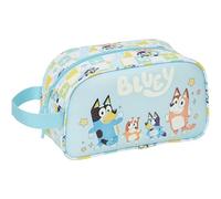 BLUEY READY - Neceser Escolar Infantil Mediano con Asa, Neceser Infantil, Adaptable a Carro, Fácil Limpieza, Cómodo y Versátil, Calidad y Resistencia, 26x12x15 cm