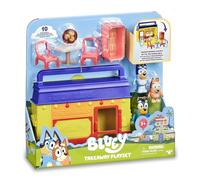 Bluey - Restaurante Takeaway, Playset de Juego en Forma de maletín Que se Convierte en Juguete, con Figuras de Brandit, Bingo, Juego +3 años