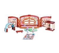 Bluey - School Playset, Colegio de la Serie de Dibujos Animados Infantil, 2 Figuras Chloe, playset transformable de 9 Piezas de Accesorios y pagatinas Decorativas, 3 años, Famosa (BLY40010)