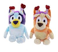 Bluey: Peluche Bluey con diadema de corazón - 20 cm