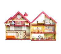 Bluey Ultimate Lights & Sounds Playhouse & Toy Box, a partir de 3 años, Figuras de 2.5-3 Pulgadas, Incluye 29 accesorios, 1 hoja de calcomanías (Moose Toys 17388)