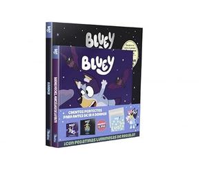 Bluey. Un cuento - A dormir con Bluey. Pack con dos libros de Bluey para leer antes de ir a la cama: ¡Con pegatinas que brillan en la oscuridad de regalo! (Cuentos infantiles)