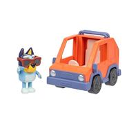 Bluey Vehículo Todoterreno con Figura | Circula con Bluey y sus amigos; cabe una figura articulada de 6-7,6 cm; incluye figura de Bluey; +3 años