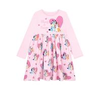 Bluey Vestido Niña | Vestido Niña Manga Larga | Rosa 4-5 Años