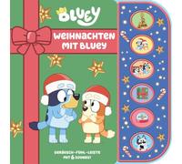 Bluey - Weihnachten mit Bluey - Soundbuch mit Fühlleiste und 6 Geräuschen für Kinder ab 3 Jahren
