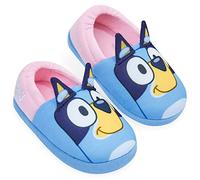 Bluey Zapatillas Casa Niña, Pantuflas Niña Invierno Animales Perrito 23-32 (Azul/Rosa, numeric_23)