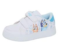Bluey Zapatillas deportivas ligeras y fáciles de sujetar para niños y niñas, White, 25 EU
