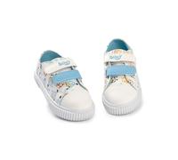 Bluey Zapatillas Unisex para niños con múltiples Personajes en Blanco Roto y Bingo | Calzado de Diario | Calzado con Estampado de Dibujos Animados para la Vuelta al Cole