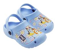 Bluey Zuecos Clogs Zapatillas Niña y Pequeños Adornos Correa Trasera Bingo Sandalias Verano para Casa Playa Piscina Jardín (28 EU, Bluey Hermanas)