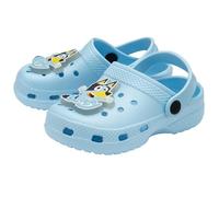 Bluey Zuecos iluminados para niños, sandalias ligeras para niños, tallas 6-12, azul claro, 24 EU