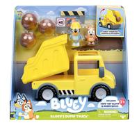 Bluey's Volquete Con Casco Azulado Y Embarrado Bingo Figuras Juguetes Niños Aged