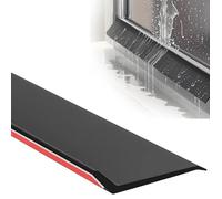 BLUEZY Barrera Antilluvia para Ventanas Placa Antifiltración De Agua para Balcones Exteriores, Barrera Impermeable para Puertas Y Ventanas, Barra De Goma Autoadhesiva Impermeable 4.5cm,3m(9.8ft)