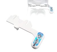 BLUEZY Bidé Pulverizador De Mano Izquierda Bidé Sanitario Acoplable Al Inodoro para Lavado Sanitario, Caliente Y Frío De Accesorio De WC De Bidé No Eléctrico con Boquilla Doble Autolimpiante