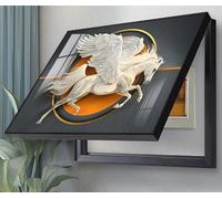 BLUEZY Cuadro Electrico Tapa Contadores Caja Medidor Electrico Decorativa Cubrir Panel Eléctrico Cubiertas para Paneles De Disyuntores Panel Decorativo De Pared For Caja Eléctrica A15,40 * 30cm