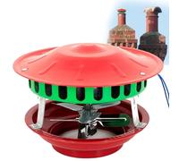 BLUEZY Extractor De Humos para Chimenea De 100 W, Ventilador Inducido por Chimenea, Tapa De Chimenea, Máquina Extractora De Humos para Chimeneas De Techo De Viviendas 9cm