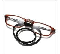 BLUEZY Gafas Graduadas Imantadas De Lectura, Presbicia para Colgar del Cuello Ajustable, Gafas De Presbicia con Iman para Hombre Y Mujer D,150