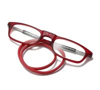 BLUEZY Gafas Graduadas Imantadas De Lectura, Presbicia para Colgar del Cuello Ajustable, Gafas De Presbicia con Iman para Hombre Y Mujer C,150