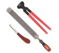 BLUEZY Kit De Herramientas para Cortar Pezuñas De Herrador De Caballos, Herramientas Profesionales para Recortar Pezuñas De Caballos, Tijeras para Metal, Cortador De Pinzas para Herradores