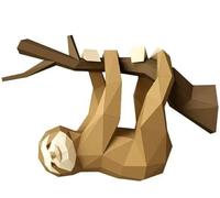 BLUEZY Modelado De Perezoso, Modelo De Papel DIY, Kit De Manualidades De Papel 3D, Decoración De Pared Creativa, Rompecabezas De Origami Hecho A Mano, Trofeo De Papel 3D D
