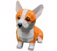 BLUEZY Modelo De Papel Tridimensional 3D De Origami Geométrico para Perro, Constituye Decoración Creativa Manual De Bricolaje Regalo De Papel para La Decoración De Hogar B