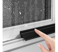 BLUEZY Protector De Lluvia Autoadhesivo De Goma para Ventanas, Barrera Antilluvia para Ventanas, Deflector De Agua Y Barrera, para Desviar El Agua De Lluvia Y Evitar Fugas 5.5cm,3m(9.8ft)