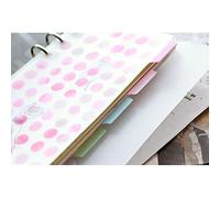 BLUGUL Transparente A6 Dividers, Separadores de índice, 6 Fori, 10pcs Best Wishes A6