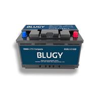 Blugy Batería de Litio LFP 12V 150Ah 1920Wh con Bluetooth y APP, Ideal para Autocaravanas, Barcos, Camper van, Aventuras, Uso Náutico, Compacta 355x175x189mm, Peso Ligero