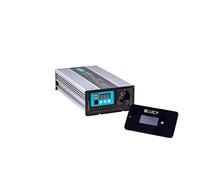 Blugy Inversor Onda Pura 12v 1000w con Control Remoto, Pantalla LCD, para Autocaravana, Camper, Barcos, náutica, embarcaciones y Todo Tipo de vehículos, Doble USB 5V/2,1A