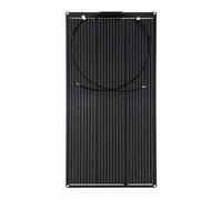 Blugy Panel solar monocristalino semiflexible, 105W, 1040x503x3 mm, exterior, autocaravana, camper, vanlife, camping, para batería de coche de 12 V, ácido, gel, AGM