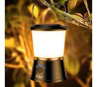 Blukar Lámpara Camping Recargable, Portátiles Superbrillante Linterna Camping LED-5 Modos Lluminación & Atenuación Continua, Larga Duración de la Batería, para Emergencia, Apagones, Senderismo, etc.