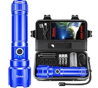 Blukar Linternas LED Alta Potencia, Recargable Linternas con 5 Modos de Luz, Zoomable, Impermeable Portátil Táctica Linterna para Camping/Senderismo/Al aire Libre/Emergencias
