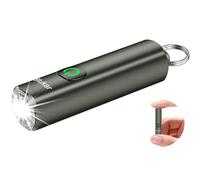 Blukar Mini Linterna LED Recargable, Super Brillante Portátil EDC Linternas Llavero, 3 Modos de Iluminación, IPX6 Impermeable, Flashlight de Mano con Función de Memoria para Emergencias, Camping etc