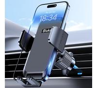 Blukar Soporte Móvil Coche, Soporte Teléfono Coche del Aire Ventilación con 2023 Upgraded Clip Estable&360° Rotación, Liberación de un Botón Soporte Movil Coche para Smartphone/GPS 4.0''-7.0'' (Negro)