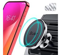 Blukar Soporte Móvil Coche, Súper Magnético para Rejilla del Aire, Universal con 360° Rotación para iPhone 16/15/14/13 y Otros Dispositivos de 4-6,7 Pulgadas