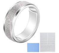 Blulu Ajustador de Talla de Anillo Sueltos - Reductor Invisible Con Paño de Limpieza para Fijación de Anillos Anchos, 5 Hojas (85 Piezas Totalmente)