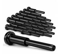 Blulu Juego de 30 barandillas de cable invisibles, T316 de acero inoxidable de 0.12 pulgadas, receptor invisible y extremo de perno para barandilla de cable, tensor de 0.12 pulgadas para postes de