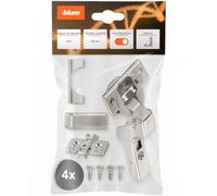 blum 4x CLIP top BLUMOTION bisagra de cazoleta 35mm interior niquelada | Amortiguador soft-close integrado | Interior para puertas embutidas | Ajuste 3D | Clipado sin herramienta | Cazoleta Ø35mm