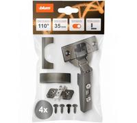 blum 4x CLIP top BLUMOTION bisagra de cazoleta 35mm solapa total negro ónix | Amortiguador soft-close integrado | Solapa total cobertura completa | Ajuste 3D | Clipado sin herramienta | Cazoleta Ø35mm