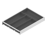 Blum AMBIA-LINE Bandeja para cubiertos con tacto suave, organizador de cajones premium para cajones de cocina modernos y armarios, protege, clasifica y organiza cubiertos y utensilios de cocina, 42,5
