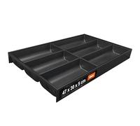 blum AMBIA-LINE cubertero con Soft-Touch | organizador de cajón premium para cajones y muebles de cocina modernos | protege, ordena y organiza cubiertos | 47×30×5 cm | Gris/Blanco