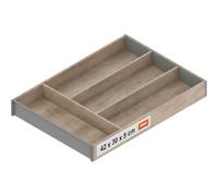 Blum AMBIA-LINE cubertero | organizador de cajón premium para cocinas y muebles modernos | protege, ordena y organiza cubiertos con claridad | con pies antideslizantes | 42×30×5 cm | Roble Nebraska
