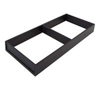 BLUM AMBIA-LINE - Marco de cajón ancho de 200 mm, NL450 mm, acero negro carbón mate