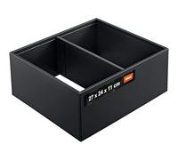 Blum AMBIA-LINE Organizador de cajón Acero 27×24×11 cm | Negro carbón | Soporte de placa magnética - sin deslizamiento | Modular & ampliable | Para cocina & baño