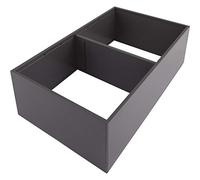 blum AMBIA-LINE Organizador de cajón Acero 37×22×11 cm | Gris Orión | Soporte de placa magnética - sin deslizamiento | Modular & ampliable | Para cocina & baño
