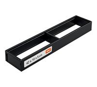 Blum AMBIA-LINE organizador de cajón en acero pintado en polvo | ideal para cocina, baño y zona de día | ampliable modularmente | 47×10×5 cm | con placa magnética | Negro carbón